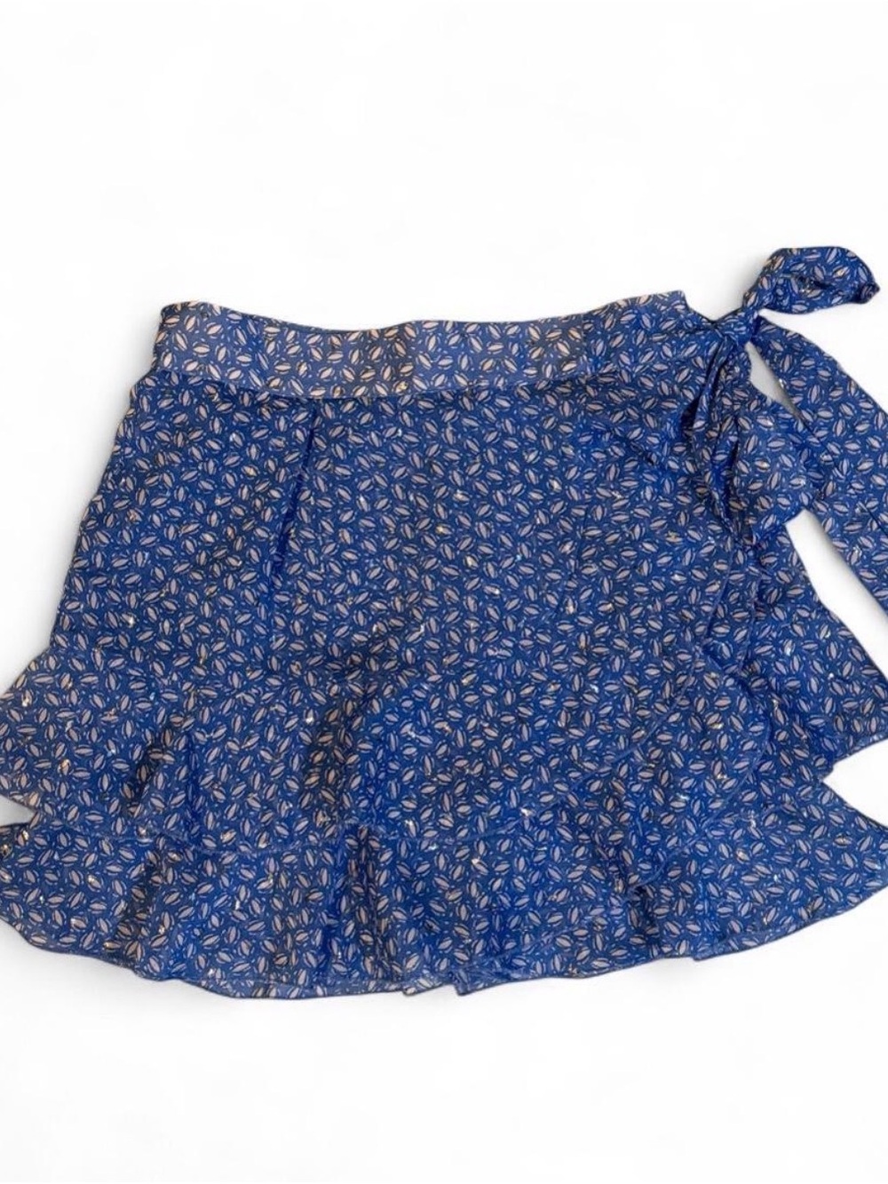 Adorable Sabina Musayev Blue Wrap Skirt